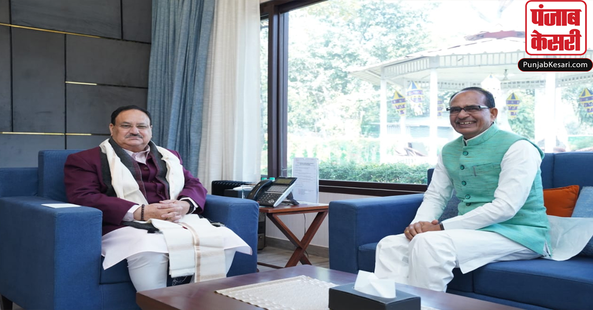 Shivraj Singh Chouhan Meets JP Nadda