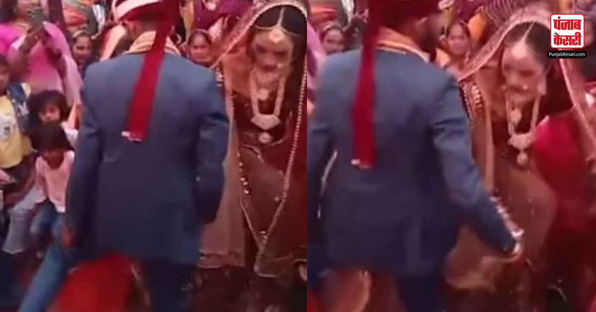 indian bride and groom in wedding