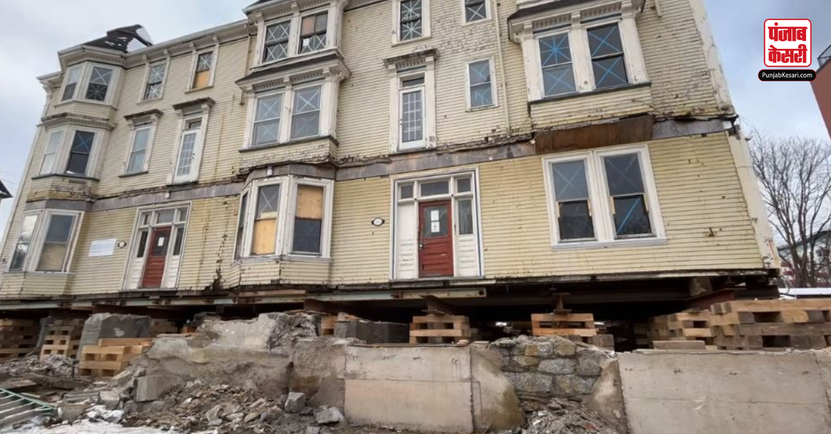 Building shifted with soap