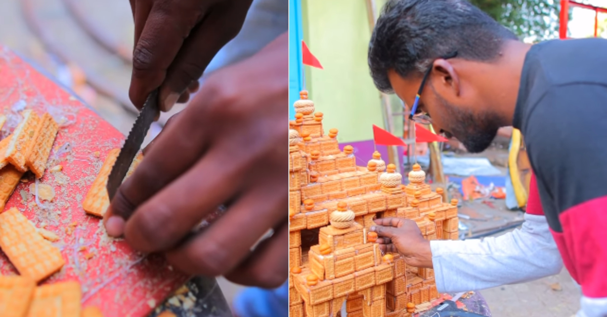 Ayodhya Ram mandir Biscuits Replica