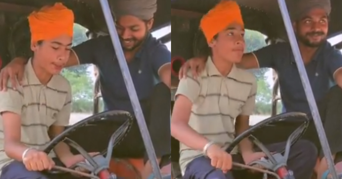 Anand Mahindra Share Boy Tractor Video