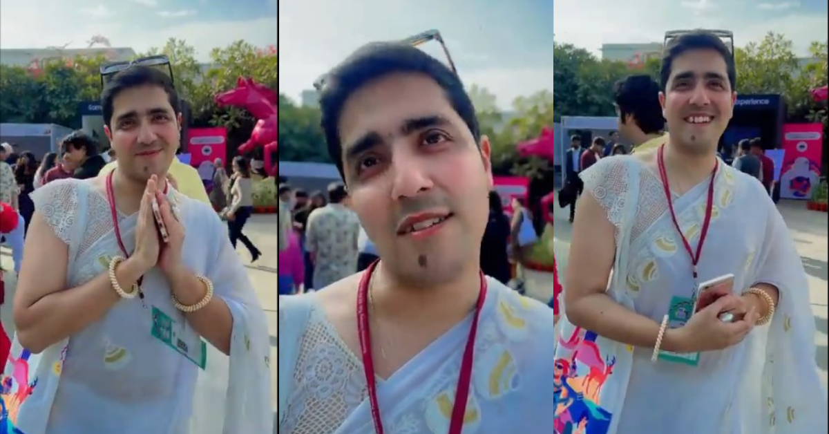Man In Saree Viral