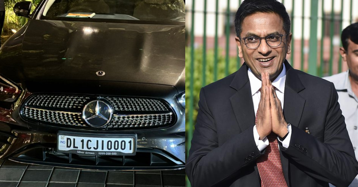 CJI DY Chandrachud mercedes car number plate