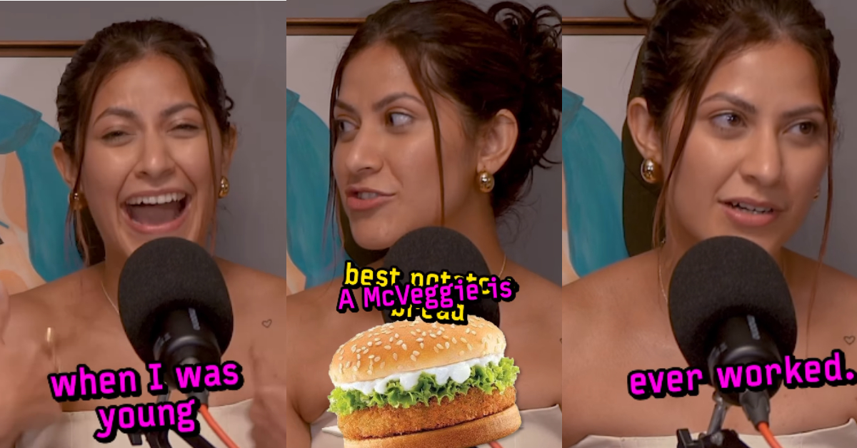 Influencer Sakshi Shivdasani Vada Pav