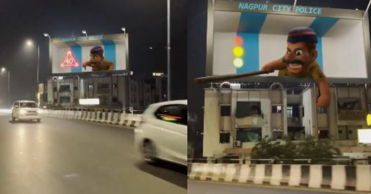 Nagpur City Police's idea to spread awareness for traffic rules