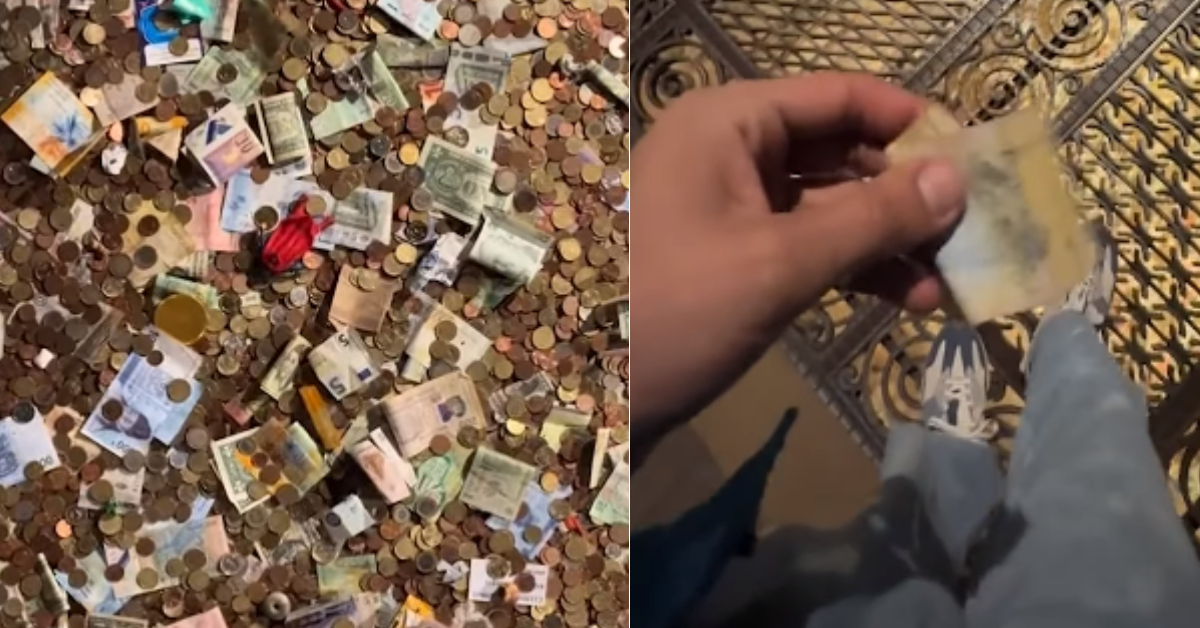Manhole Filled Coins Notes Video