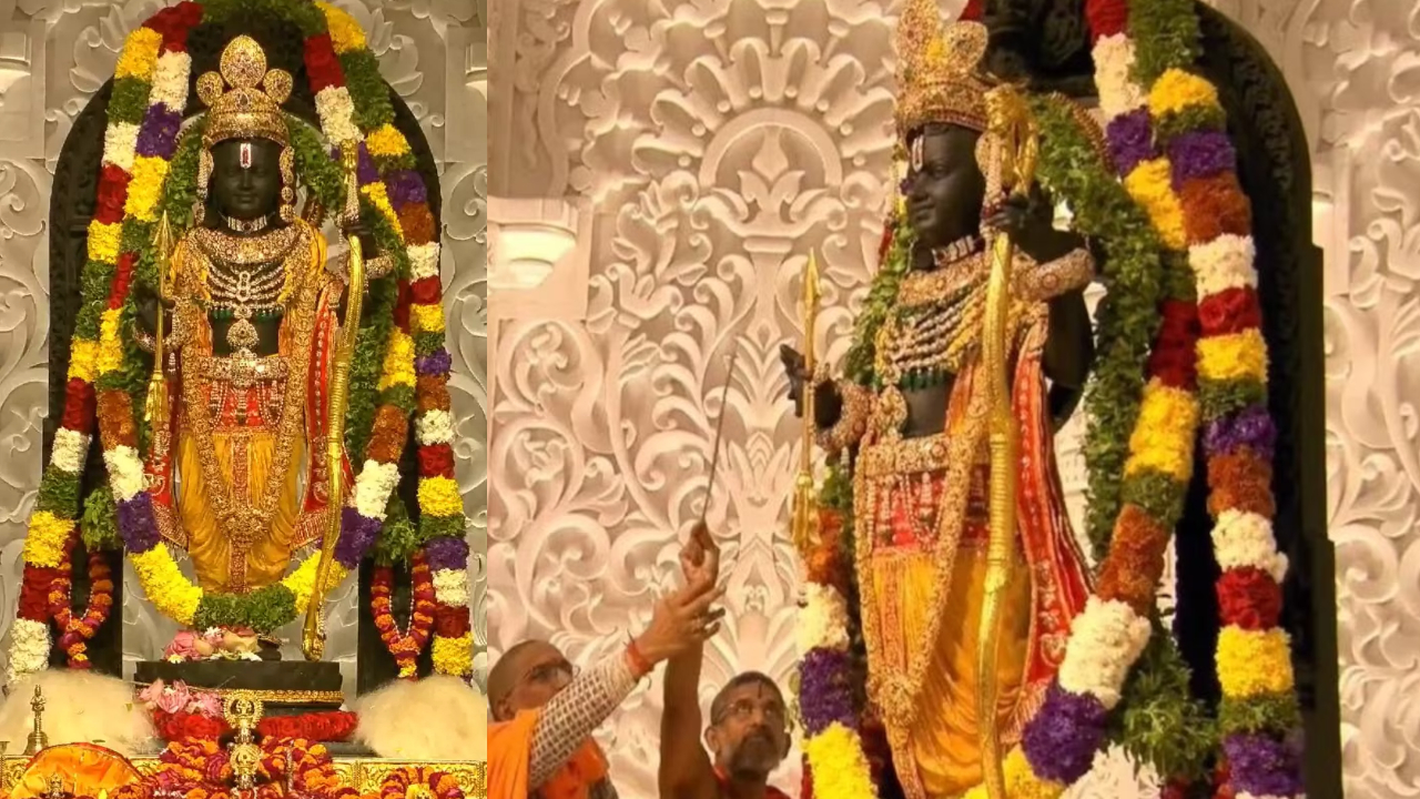 Ramlala Garland Flowers Worn