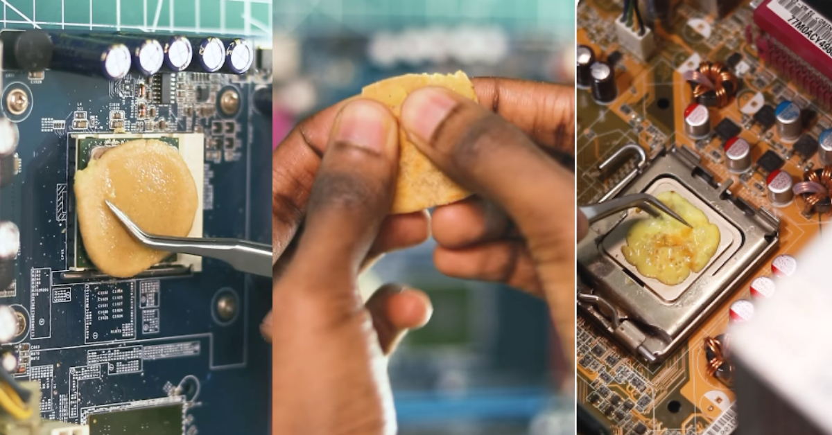 Man Food CPU Video
