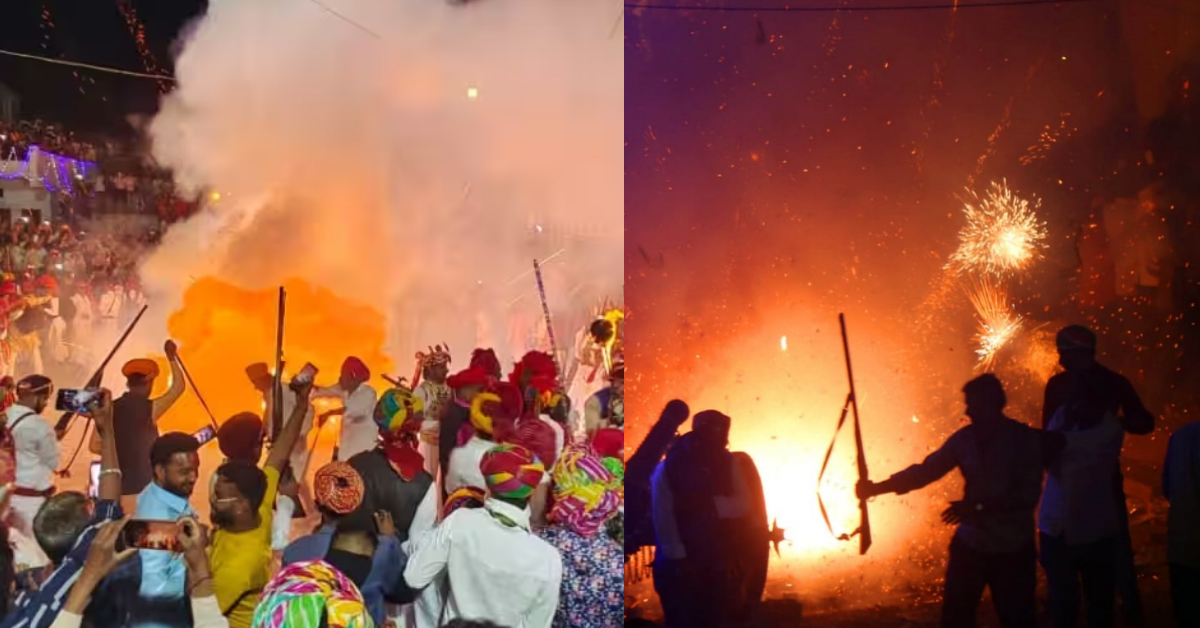 Udaipur Village where holi is celebrated with gunpowder