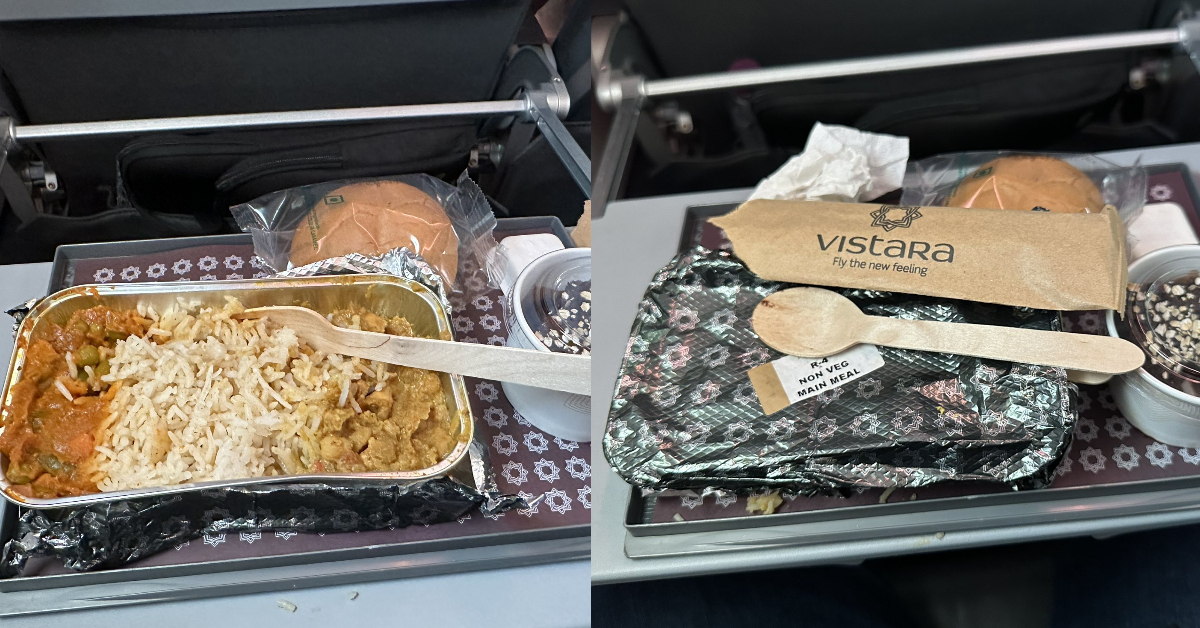 Passenger Compares Vistara Meal To Hostel Food