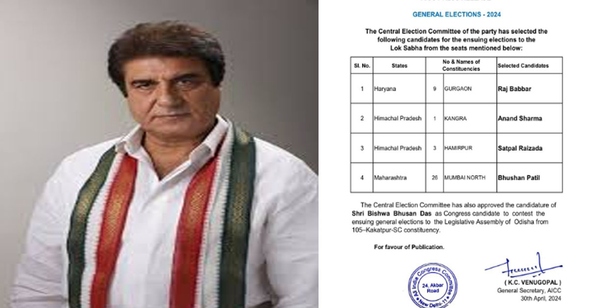 Congress Leader Raj Babbar