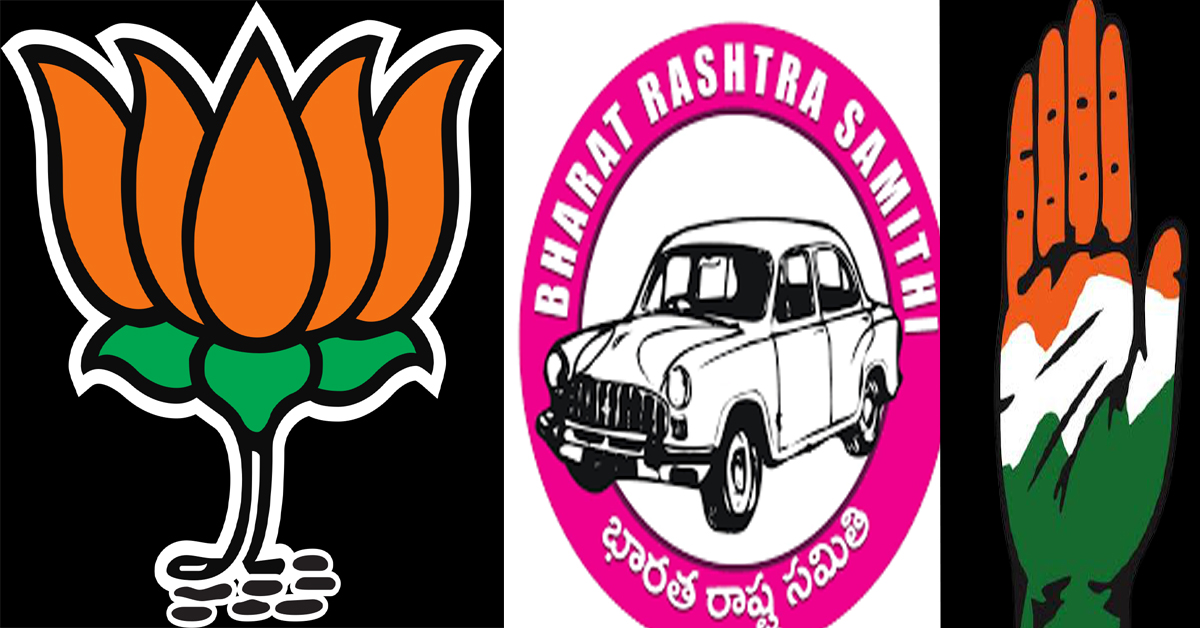 Triangular fight between Congress, BJP and BRS