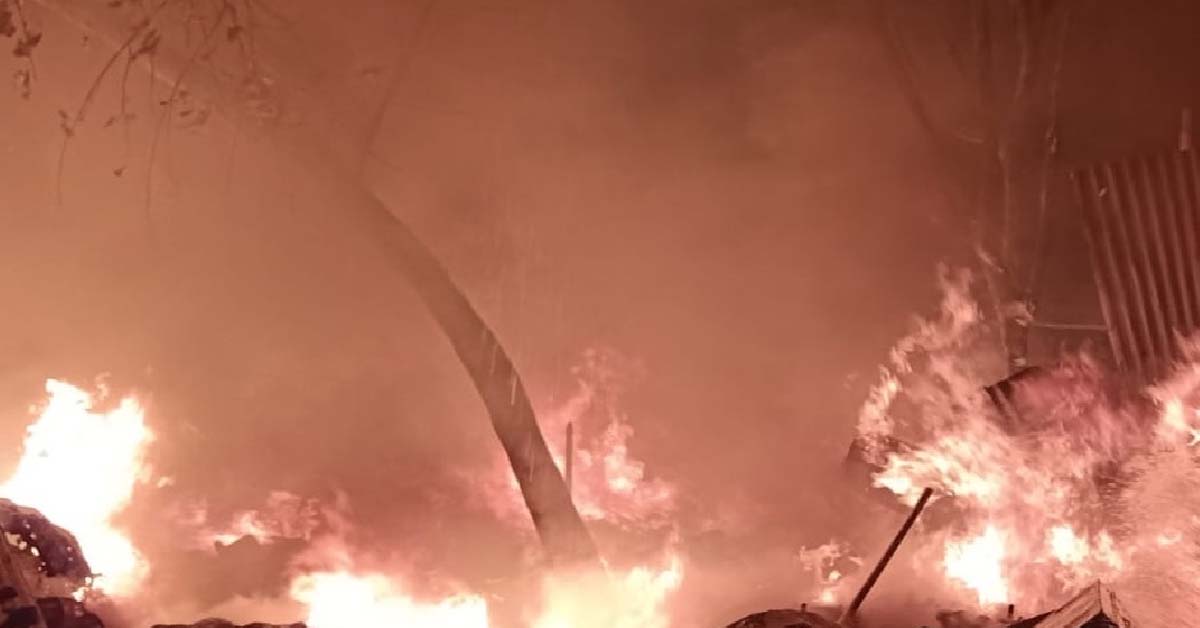 Huge fire broke out in Patna
