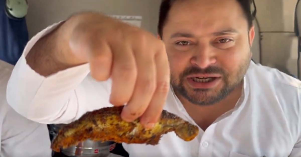 Tejashwi ate fish during Navratri