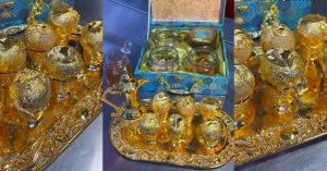 Gold And Silver Panipuri Served With Dry fruit