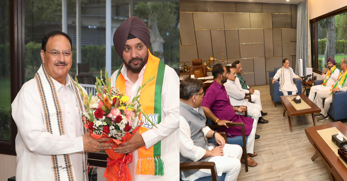 Arvinder Singh Lovely Meets JP Nadda
