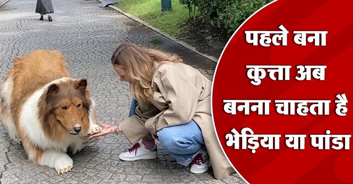 Japnese man transformed into dog