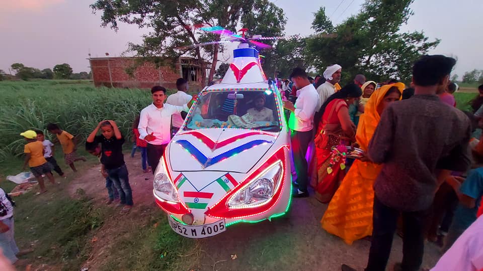 Helicopter Car Viral Video: