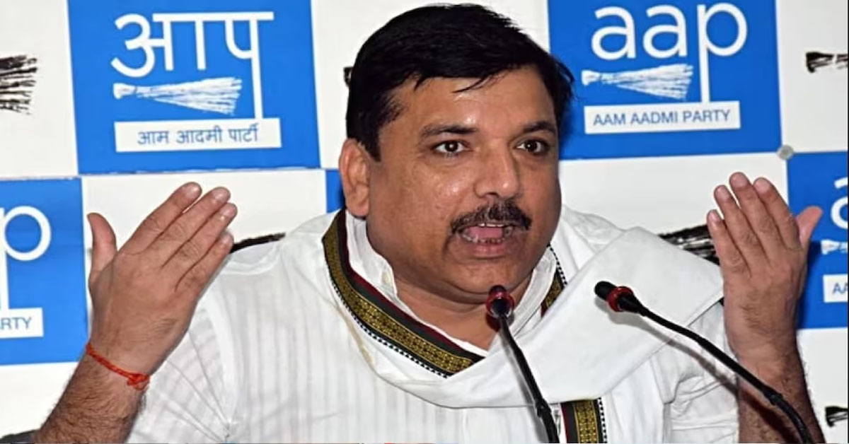 Aam Aadmi Party's Rajya Sabha MP Sanjay Singh