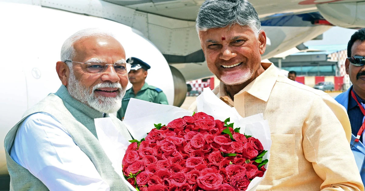 Chandrababu Naidu met PM Modi