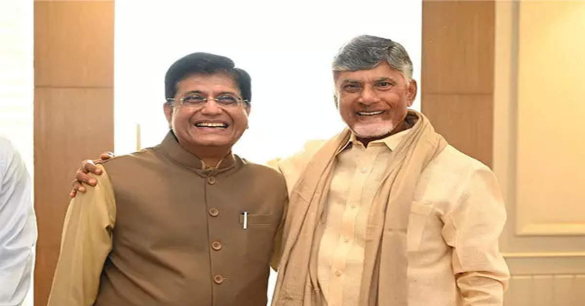 Chandrababu Naidu met Union Ministers Piyush Goyal