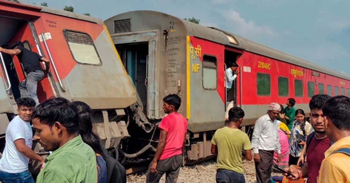 gonda train Accident