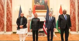 भारत और अमेरिका की 2+2 बैठक : रणनीतिक और रक्षा मुद्दों पर हुई महत्वपूर्ण चर्चा