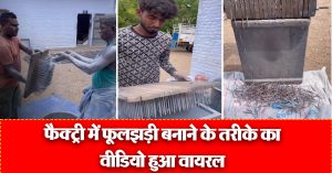 फैक्ट्री में फूलझड़ी बनाने के तरीके का वीडियो हुआ वायरल, मेकिंग प्रोसेस देख चौंक उठे लोग