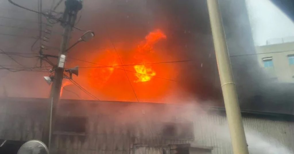 Massive fire in Taiwan hospital