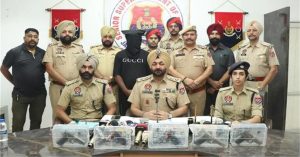 पंजाब पुलिस का एक्शन, अवैध हथियारों की तस्करी के आरोप में तीन गिरफ्तार, 8 पिस्तौल बरामद