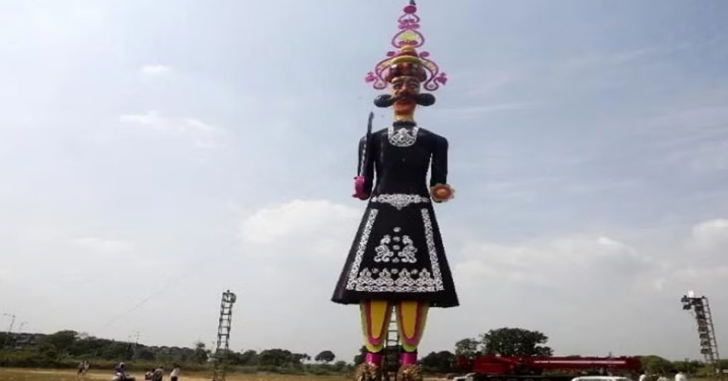 Ravana effigy burning