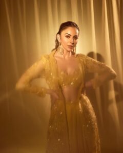 Rakul Preet Singh Latest Pics: इंडो-वेस्टर्न आउटफिट पहन एक्ट्रेस ने फ्लॉन्ट किया परफेक्ट फिगर, देखें तस्वीरें