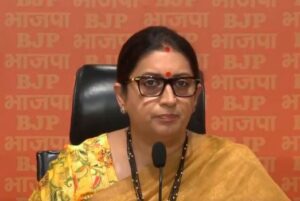 इंडी गठबंधन ने Jammu-Kashmir में भारतीय संविधान का गला घोंटने का क‍िया दुस्साहस : स्मृति ईरानी
