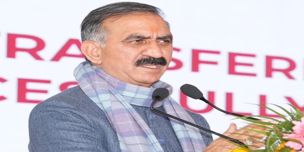 1360952 Chief Minister Sukhwinder Singh Sukhu