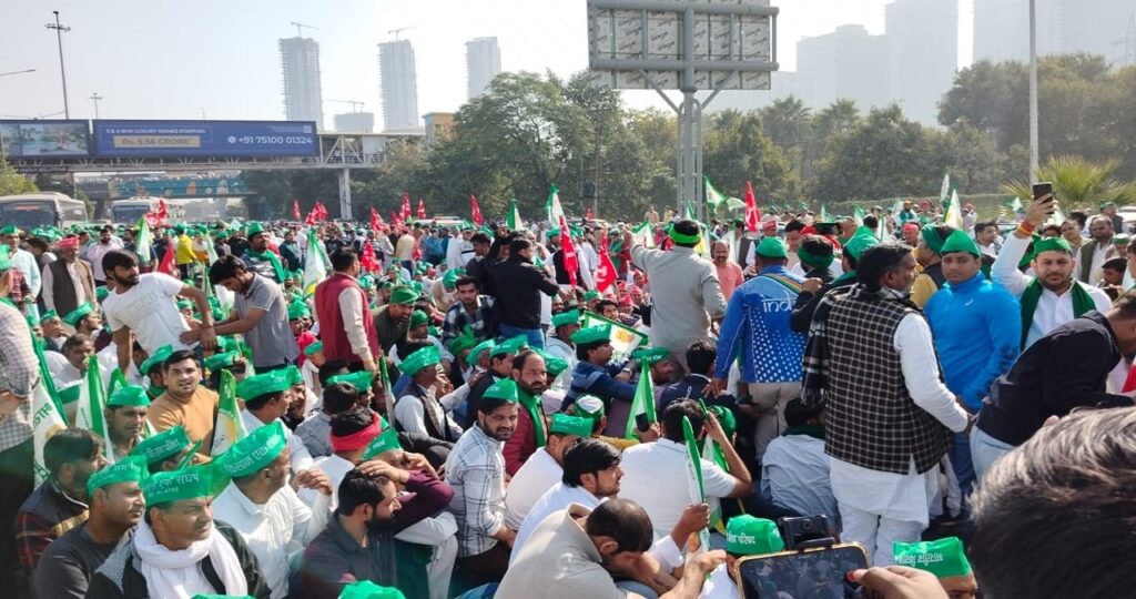 1367227 Farmer Protest Live