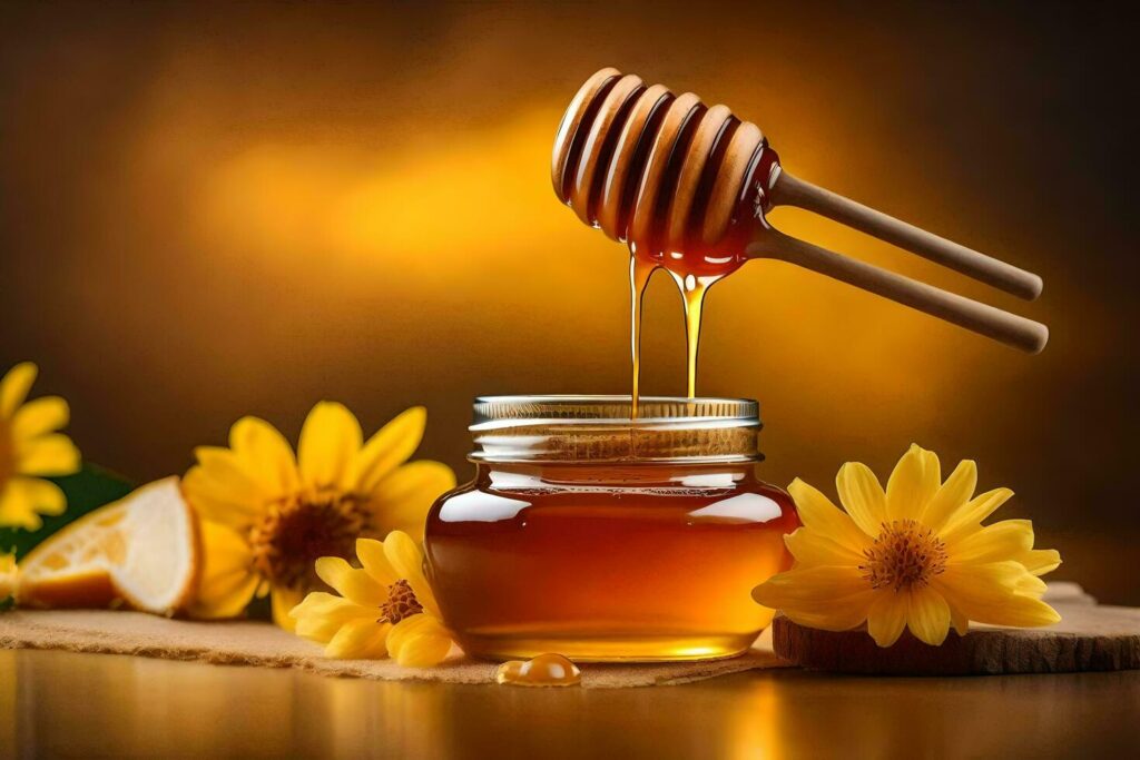 1367854 honey sunflower honey flowers honey hd wallpaper ai generated free photo