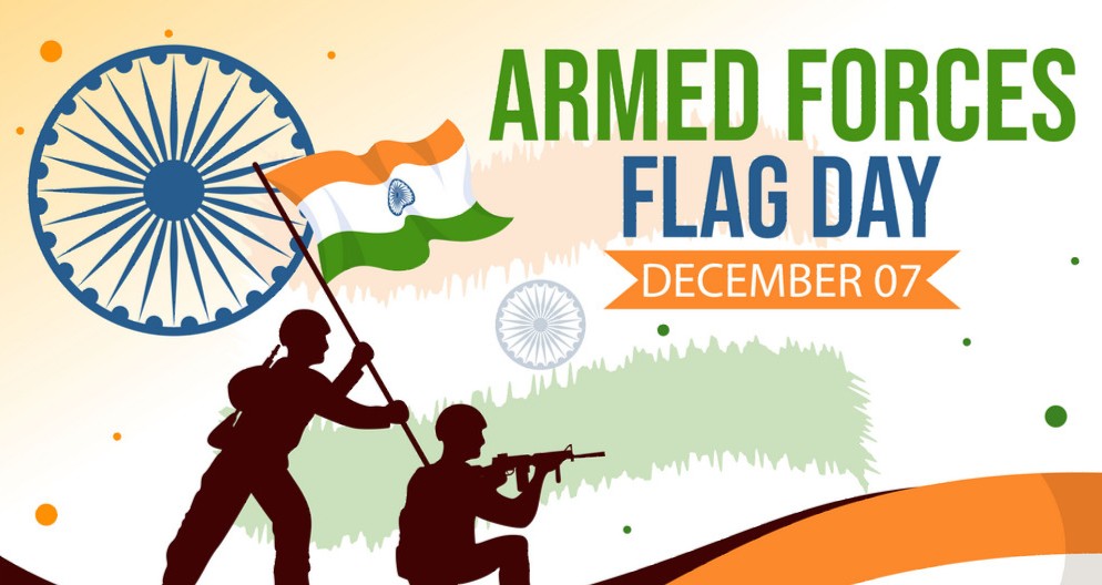 1368826 indian armed forces flag day with india and army vector 48853886