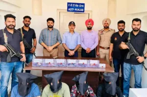 पंजाब एंटी गैंगस्टर टास्क फोर्स ने विदेशी हैंडलर के चार गुर्गों को गिरफ्तार किया