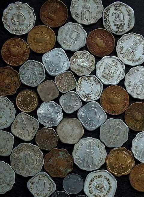 1373831 Old Indian coin