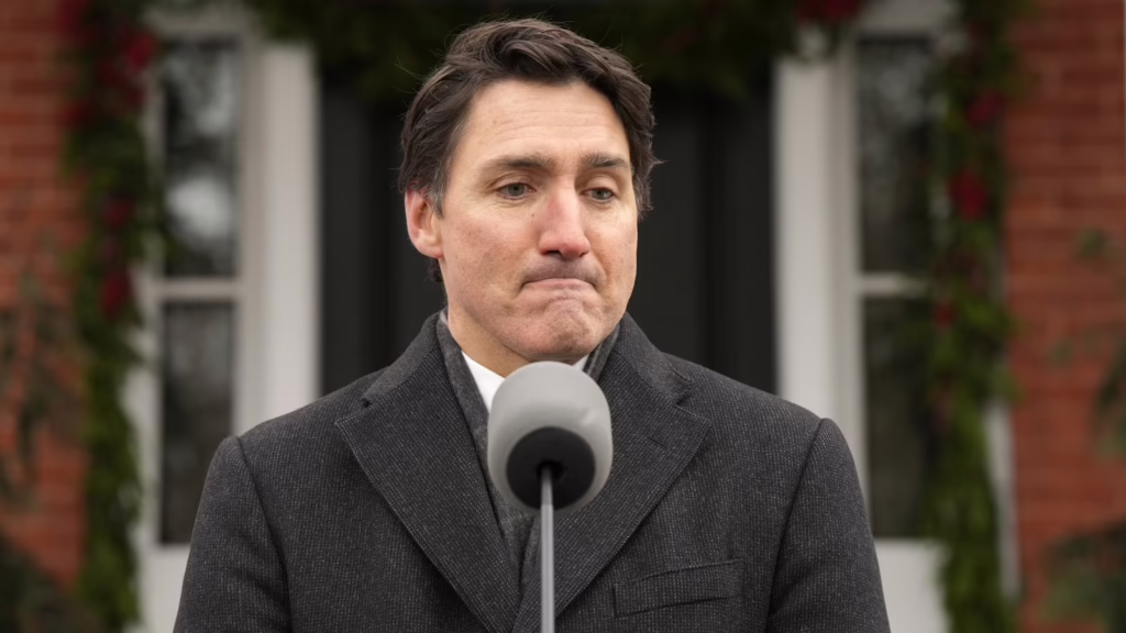 1380719 Canada Prime Minister Justin Trudeau announces his resignation in Ottawa on Monday. AP