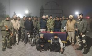 गुरदासपुर में BSF को बड़ी सफलता, 550 ग्राम हेरोइन के साथ दो तस्कर गिरफ्तार