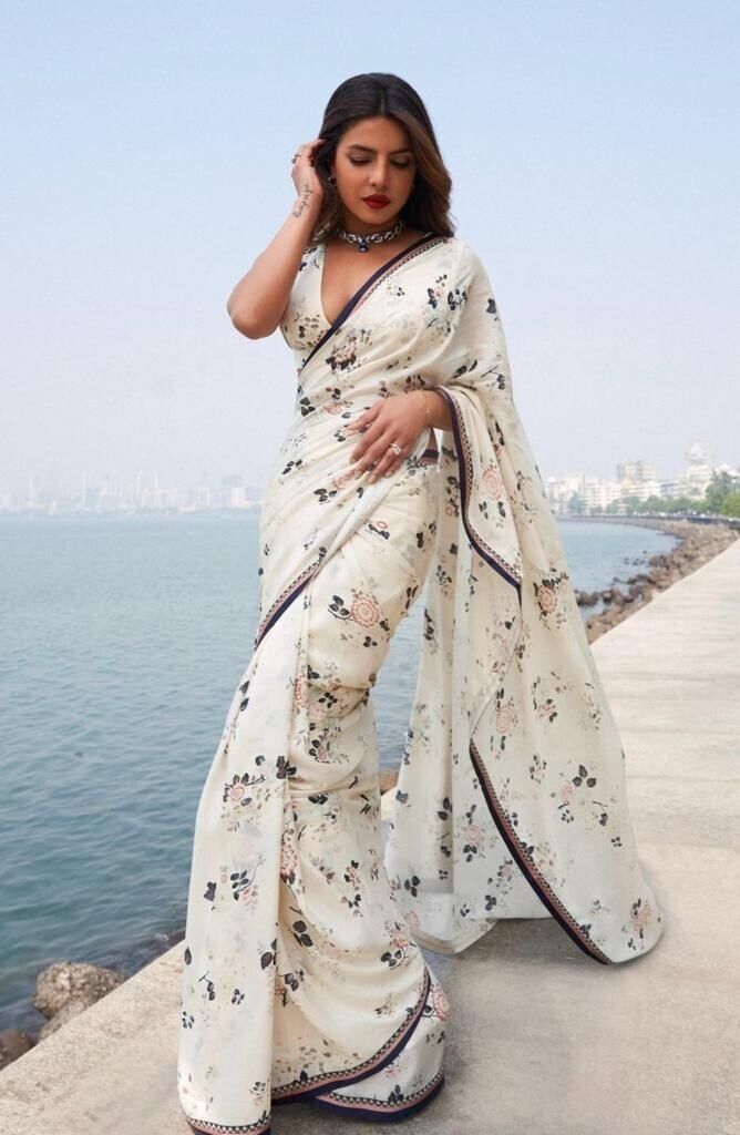 1381101 Satin Silk Bollywood Women Saree Indian Wedding Party Wear Designer Women Sari