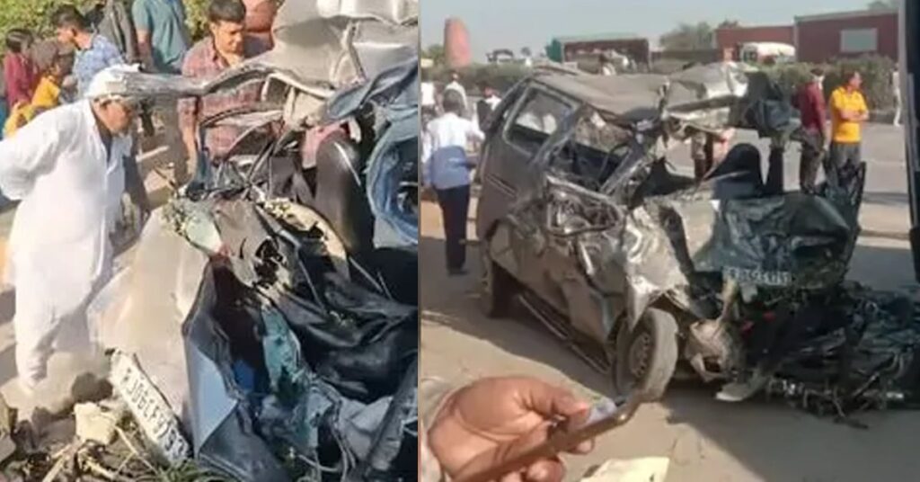 1381977 Horrific road accident on Jaipur Ajmer highway
