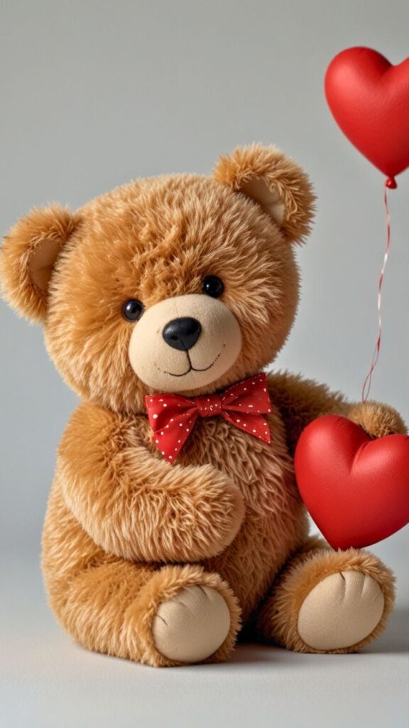 1382477 teddy bear with a heart Valentines Day gift