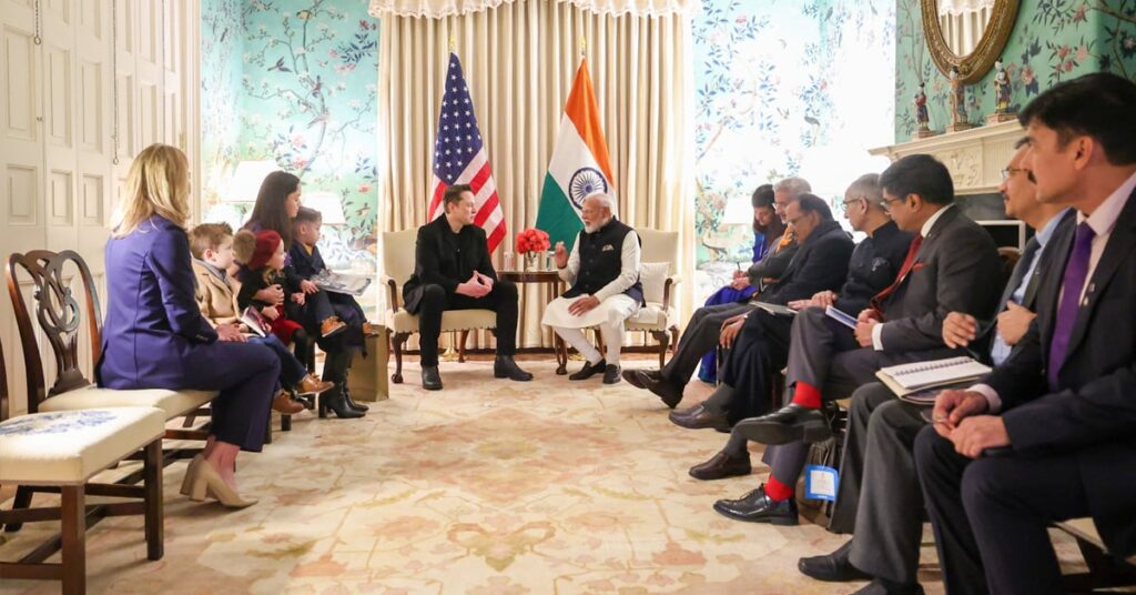 1383497 Elon Musk met Prime Minister Modi