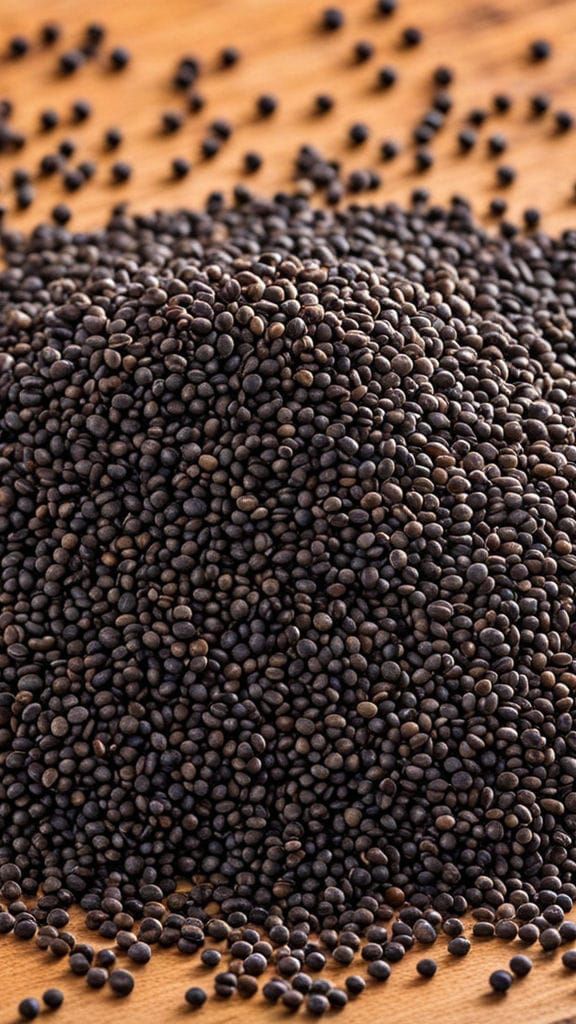 1388885 black mustard seeds
