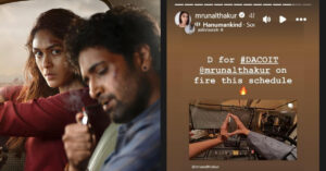 Mrunal Thakur हैदराबाद में कर रही हैं डकैत की शूटिंग, दिखाई झलक