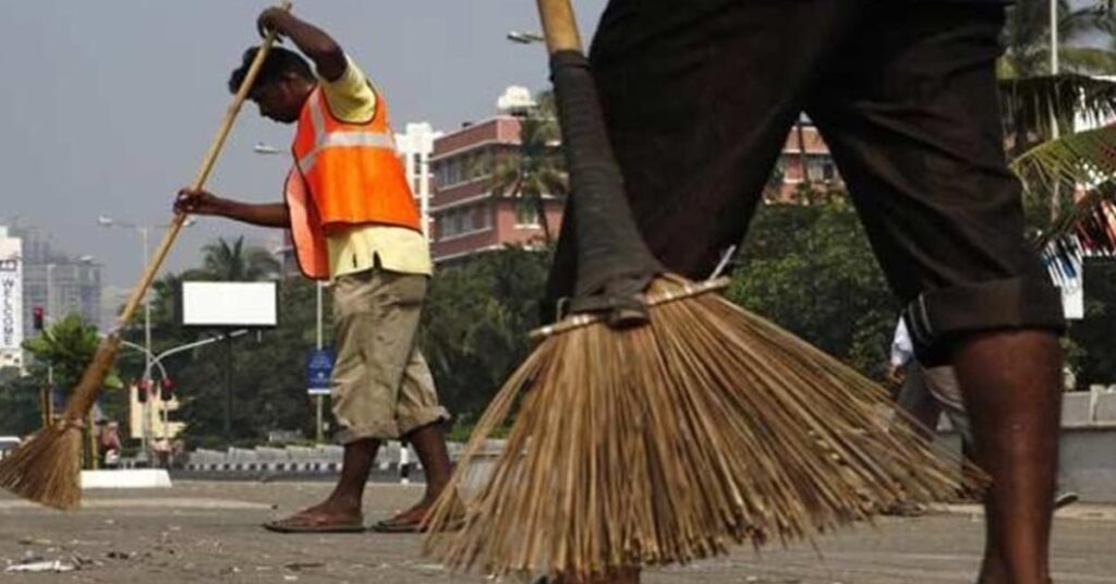 1390239 cleaning workers