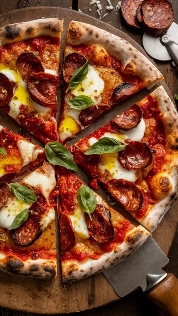 1390823 Spicy Chorizo Pizza Bold Flavors Easy Recipe