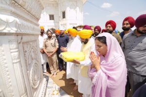खालसा साजना दिवस पर पटियाला में CM भगवंत सिंह मान का दौरा, गुरुद्वारा साहिब में की अरदास